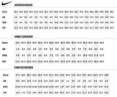 verschil kindermaat en damesmaat nike|nike pasvorm.